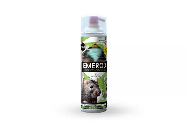 Emerod Destructeur d'odeurs Rongeurs 500ml - Neutralisant Professionnel Anti-Mauvaises Odeurs